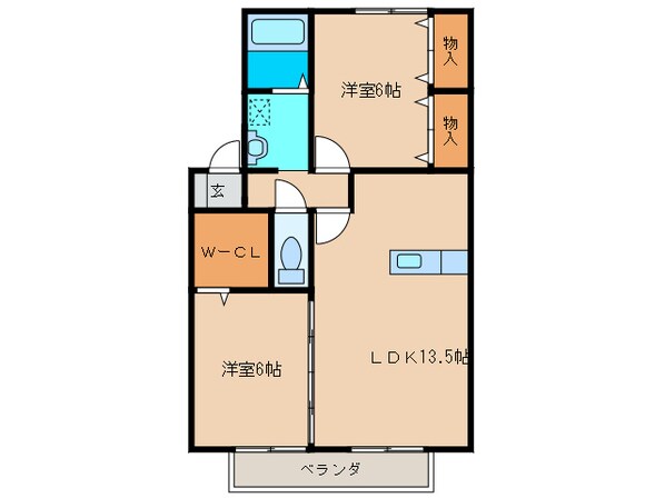 エイコーン南風台の物件間取画像